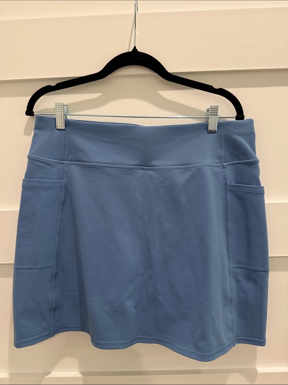 Skechers Dusty Blue Athletic Skort with Side Pockets